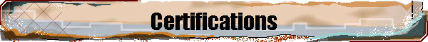 Certifications